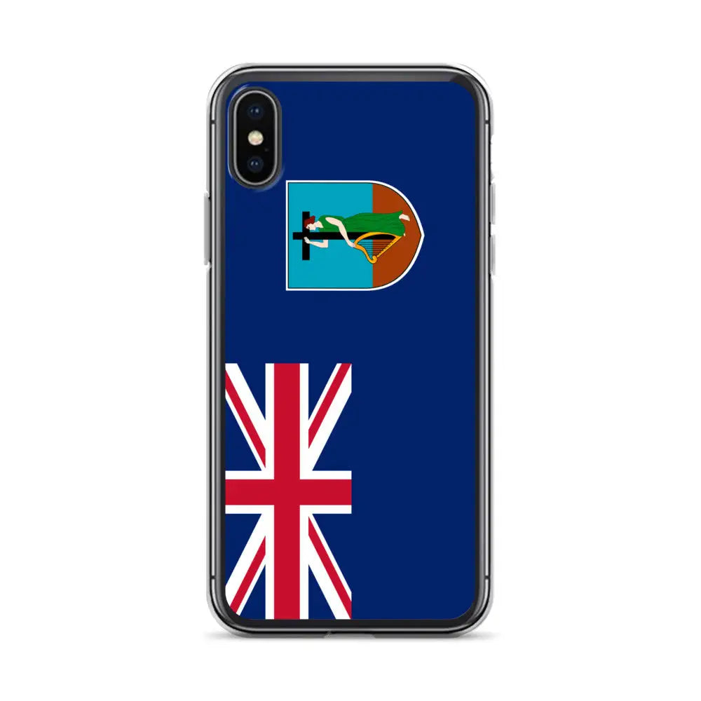 Coque iphone drapeau montserrat souple et antichoc transparente