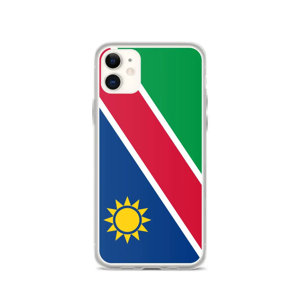 Coque iphone drapeau namibie souple antichoc transparente