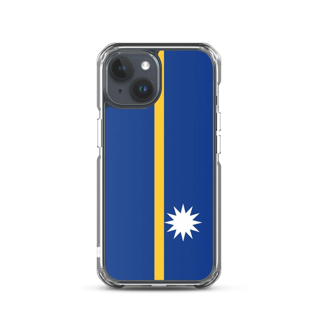 Coque iphone drapeau nauru souple antichoc transparente