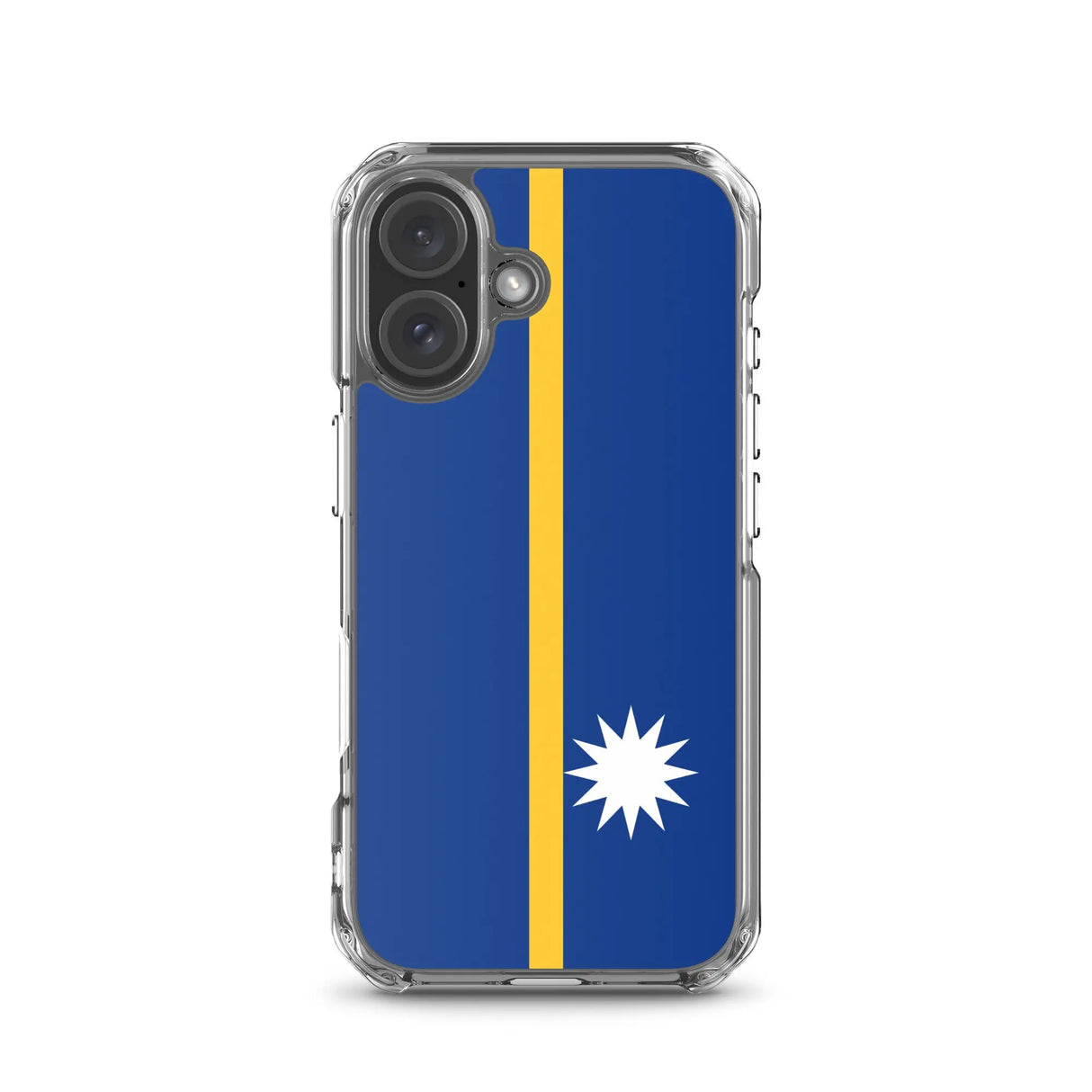 Coque iphone drapeau nauru souple antichoc transparente