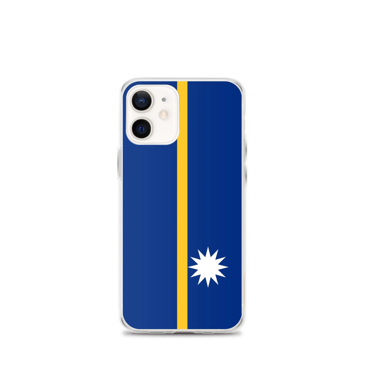 Coque iphone drapeau nauru souple antichoc transparente