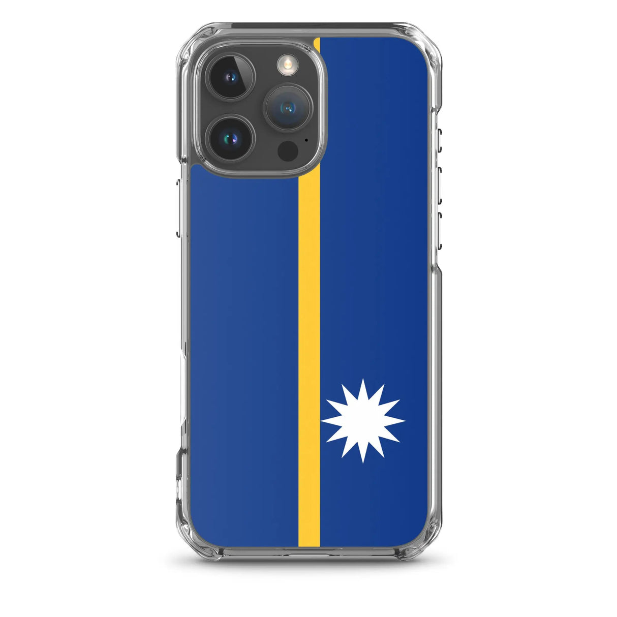 Coque iphone drapeau nauru souple antichoc transparente