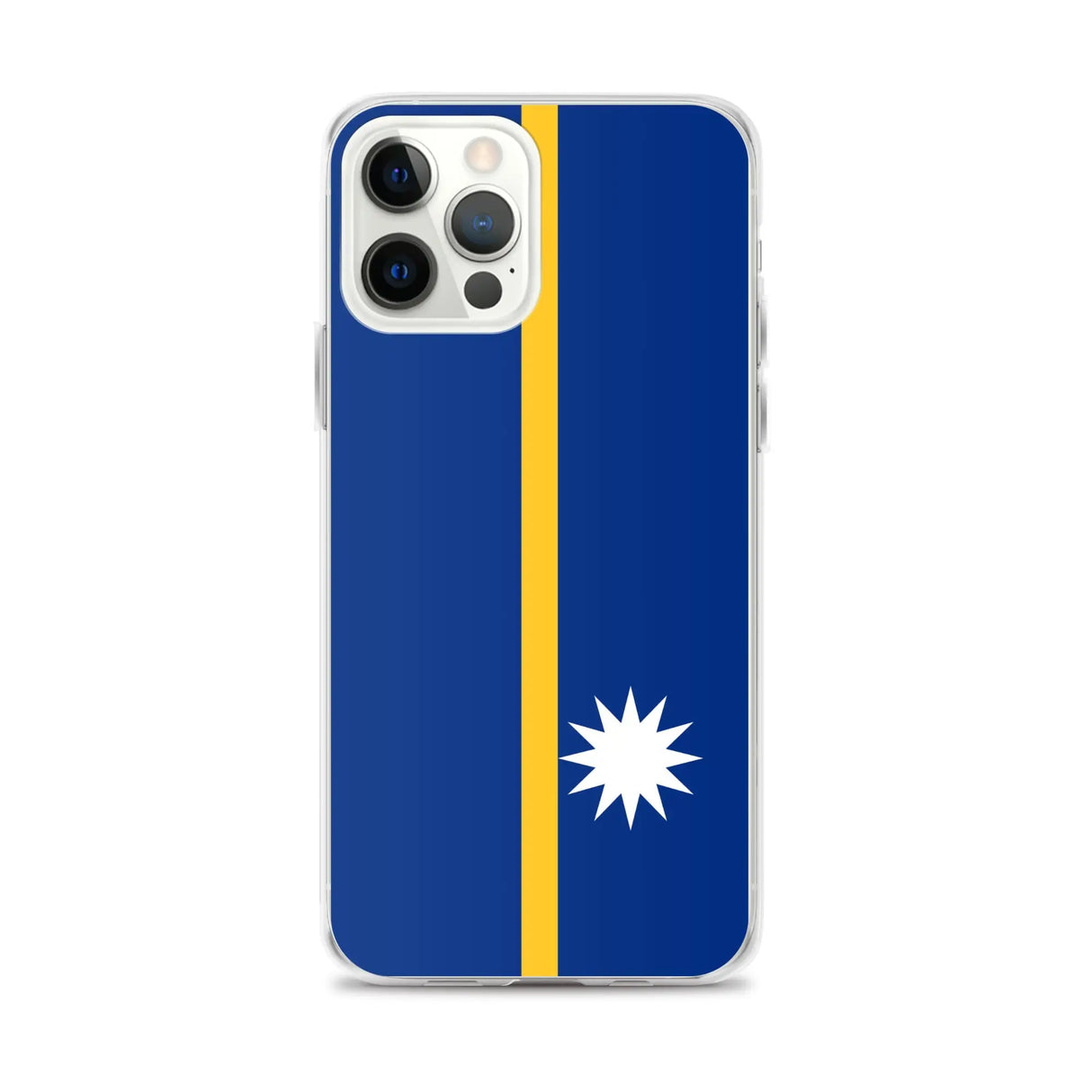 Coque iphone drapeau nauru souple antichoc transparente