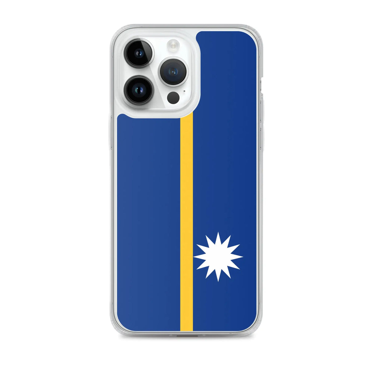 Coque iphone drapeau nauru souple antichoc transparente