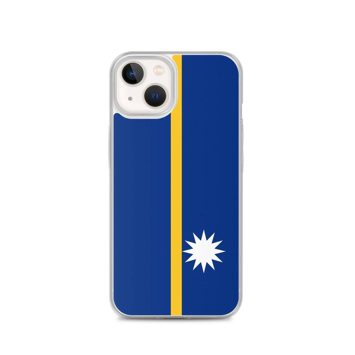 Coque iphone drapeau nauru souple antichoc transparente