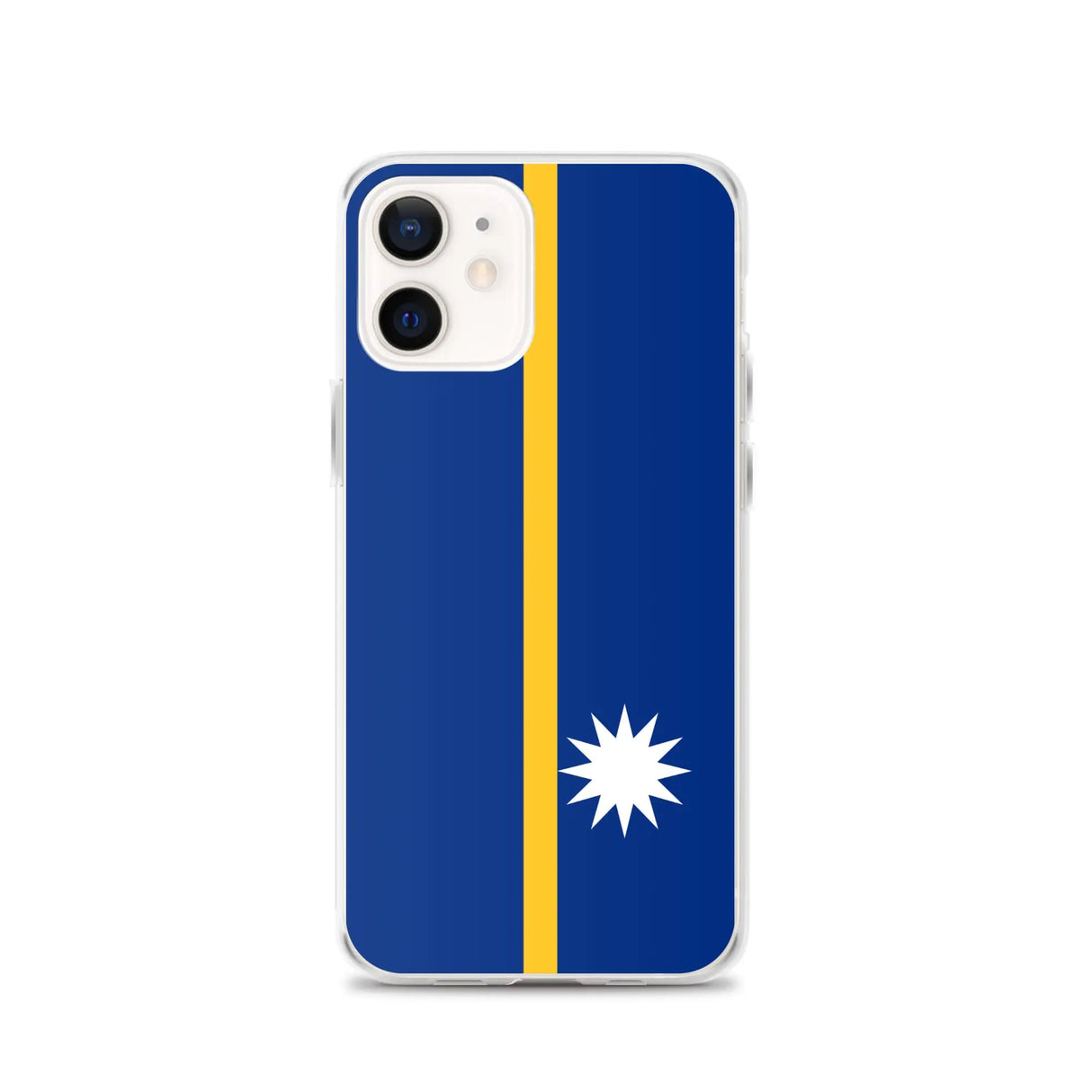 Coque iphone drapeau nauru souple antichoc transparente