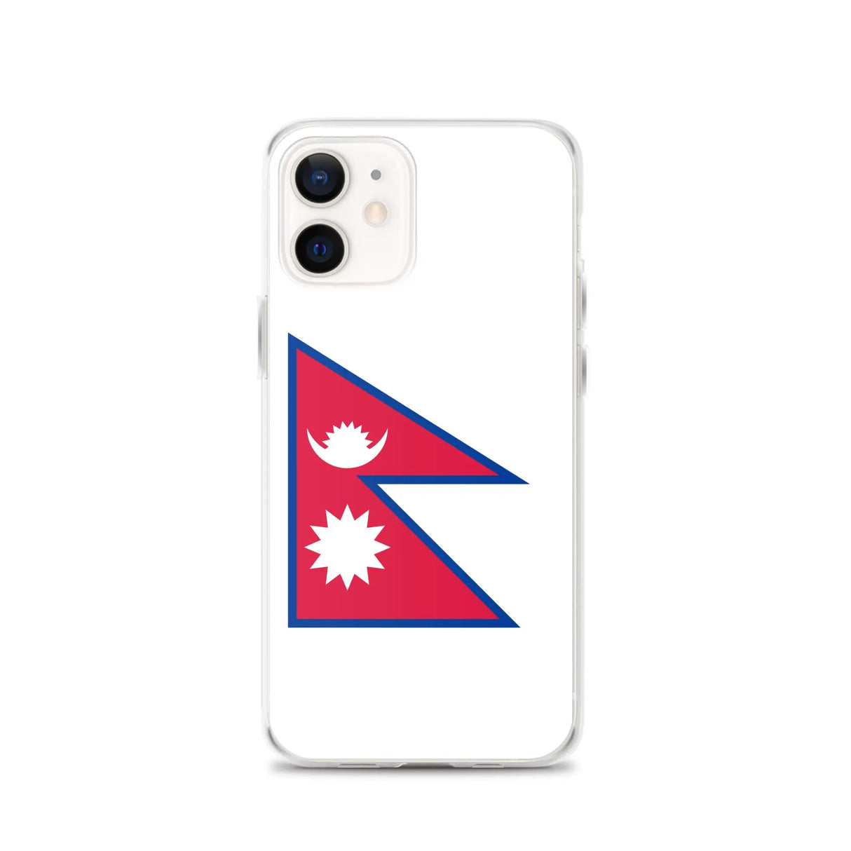 Coque iphone drapeau népal souple antichoc transparente