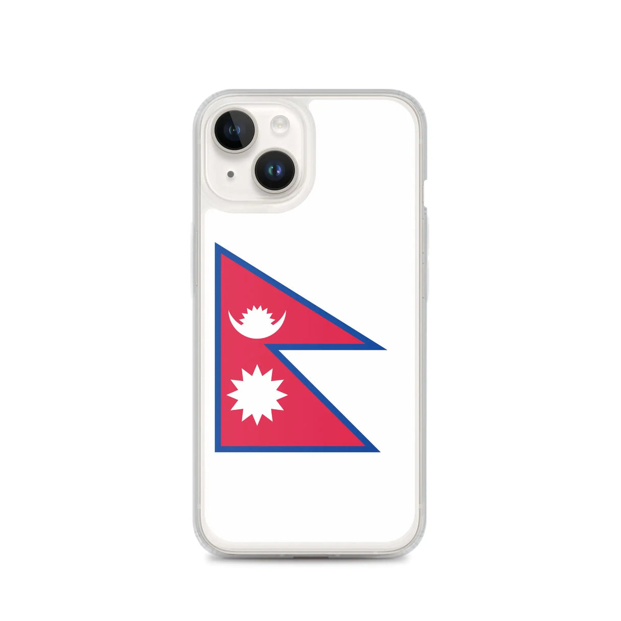 Coque iphone drapeau népal souple antichoc transparente