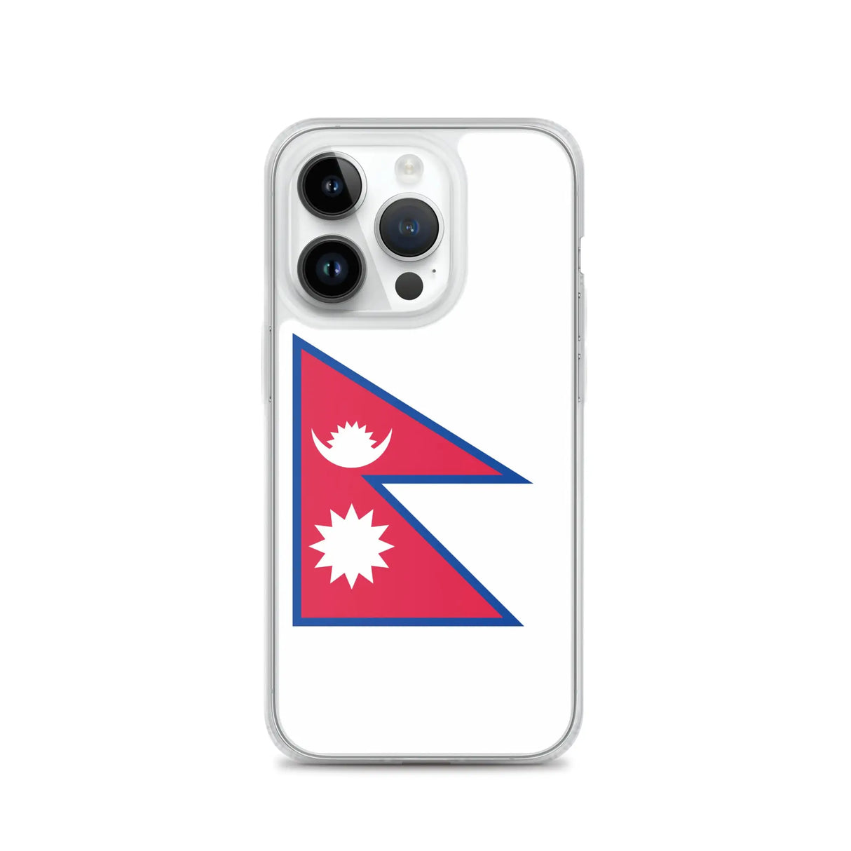 Coque iphone drapeau népal souple antichoc transparente