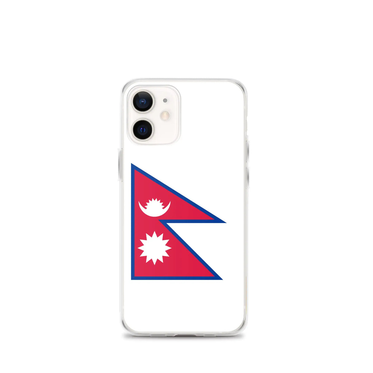 Coque iphone drapeau népal souple antichoc transparente