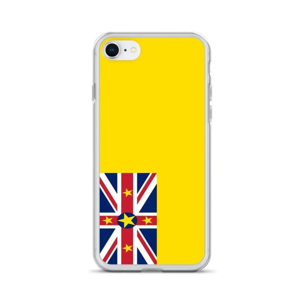 Coque iphone drapeau niue souple antichoc transparente
