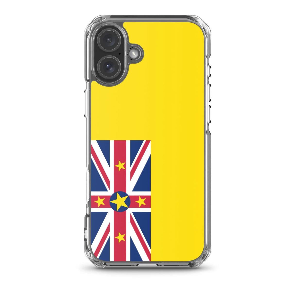 Coque iphone drapeau niue souple antichoc transparente