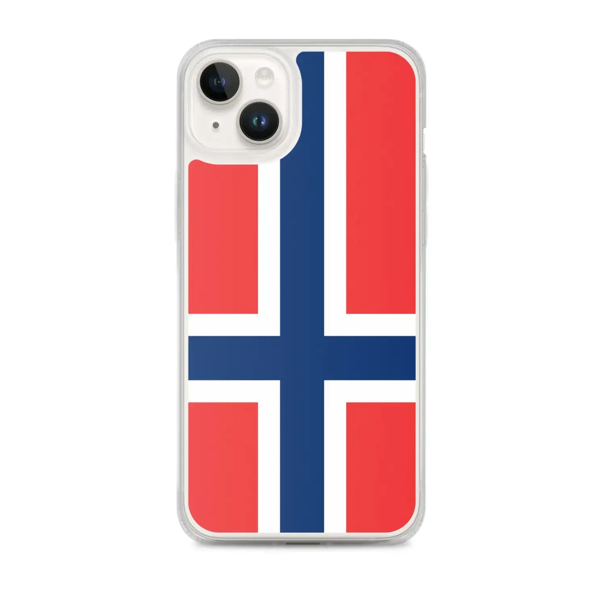 Coque iphone drapeau norvège souple antichoc transparente