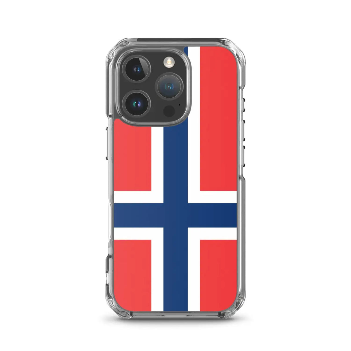Coque iphone drapeau norvège souple antichoc transparente