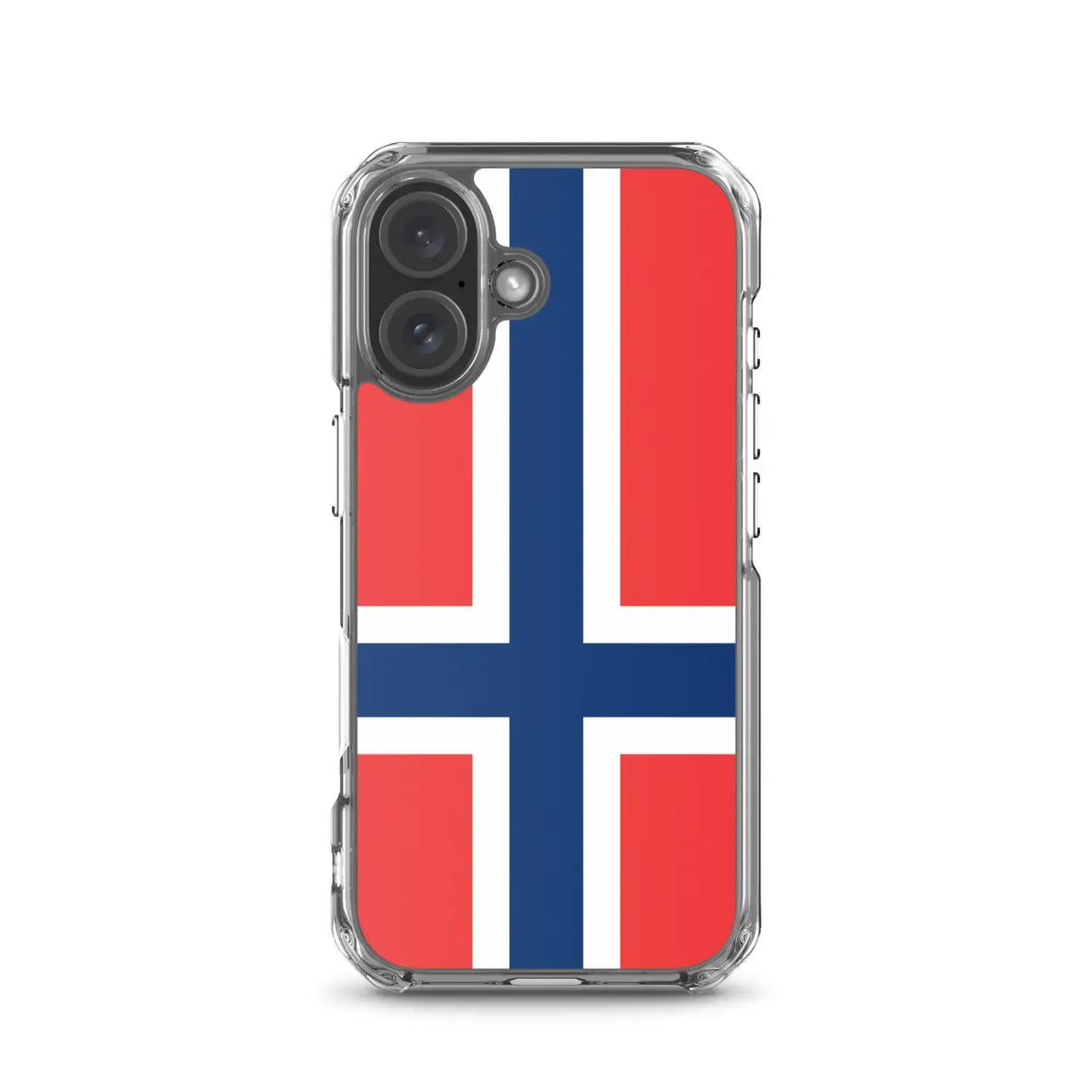 Coque iphone drapeau norvège souple antichoc transparente