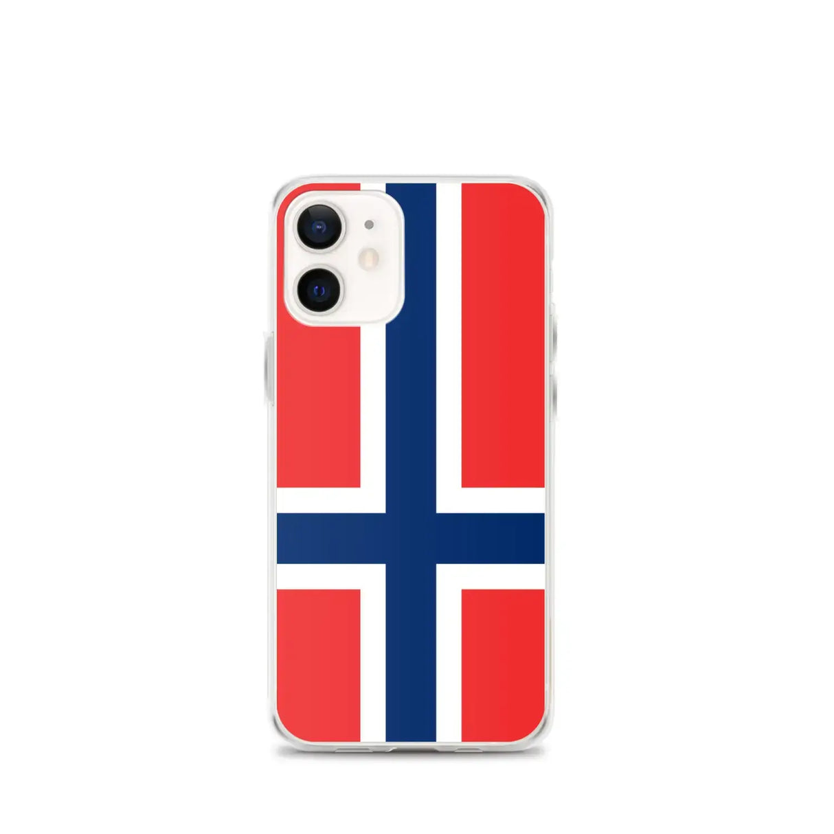 Coque iphone drapeau norvège souple antichoc transparente