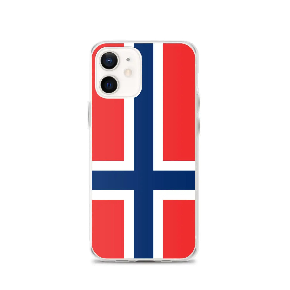 Coque iphone drapeau norvège souple antichoc transparente