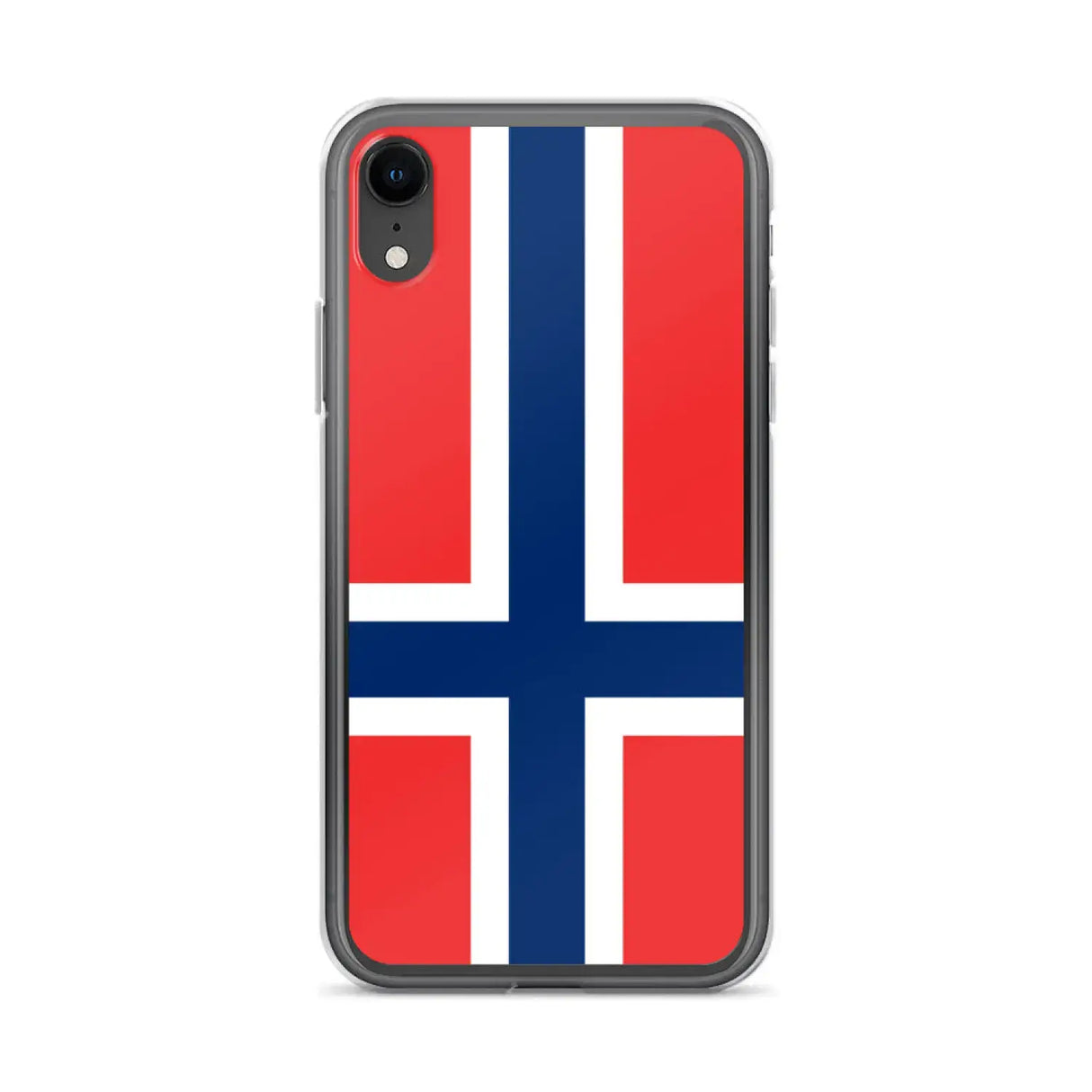 Coque iphone drapeau norvège souple antichoc transparente