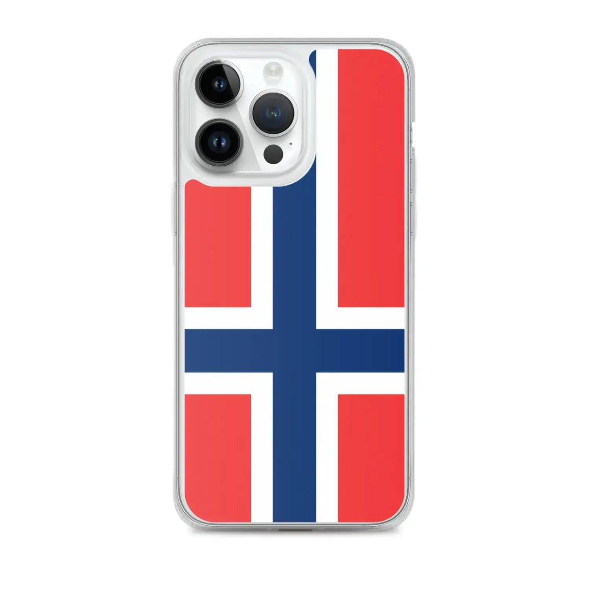 Coque iphone drapeau norvège souple antichoc transparente
