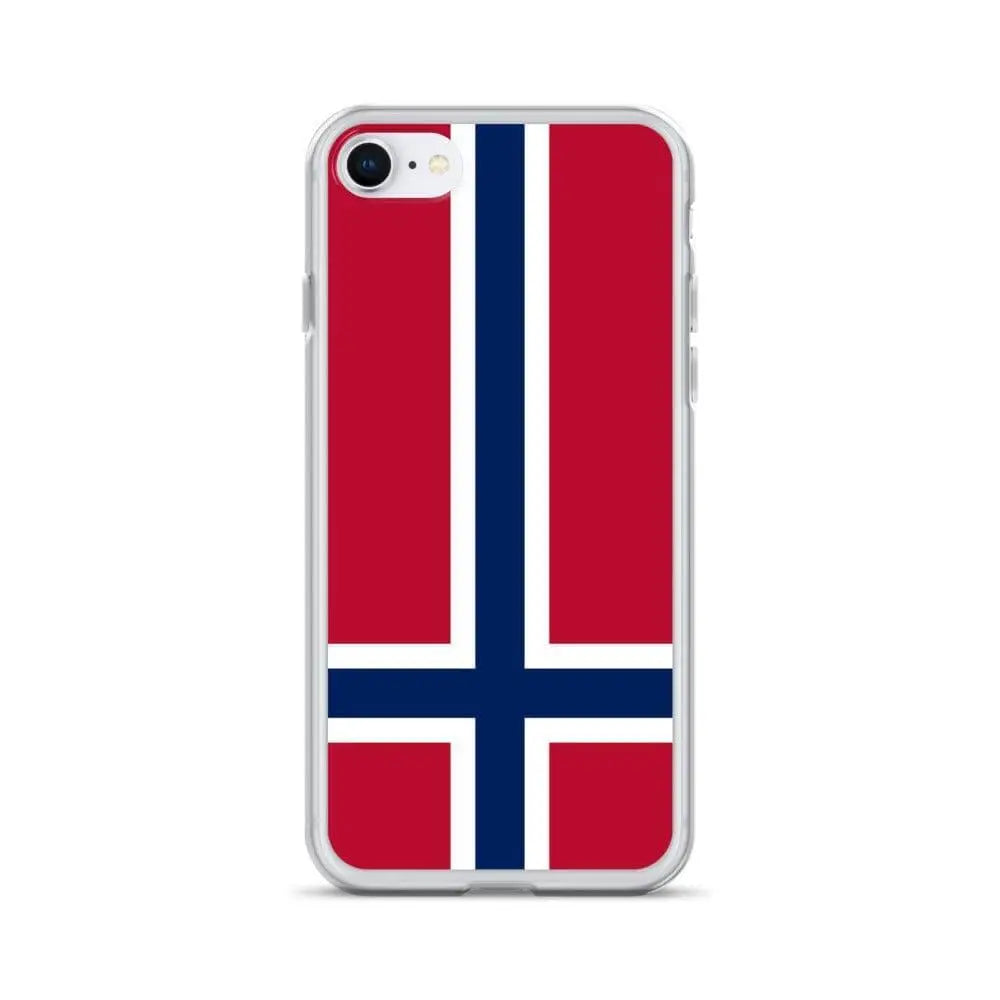 Coque iphone drapeau norvège souple résistante antichoc