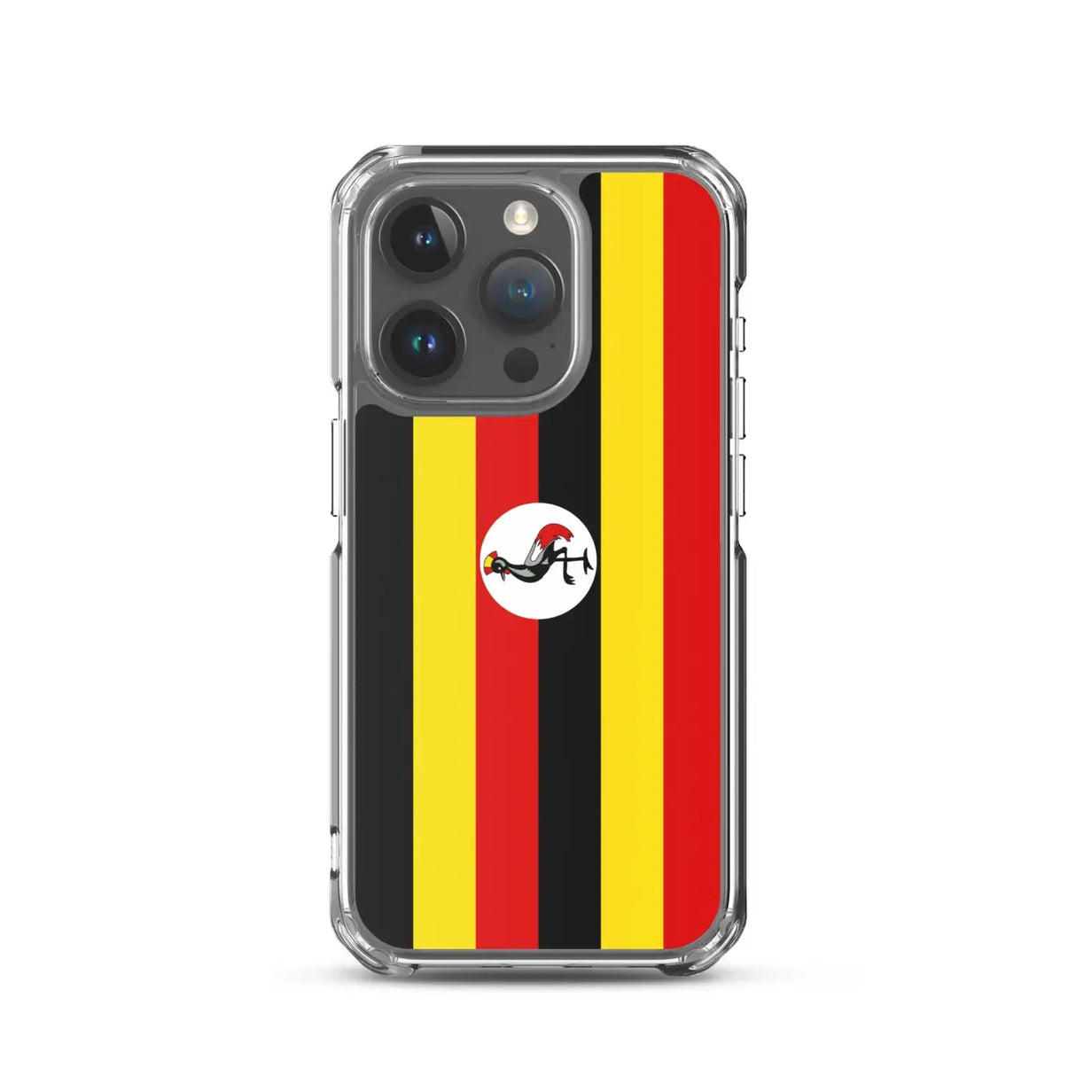 Coque iphone drapeau ouganda souple antichoc transparente
