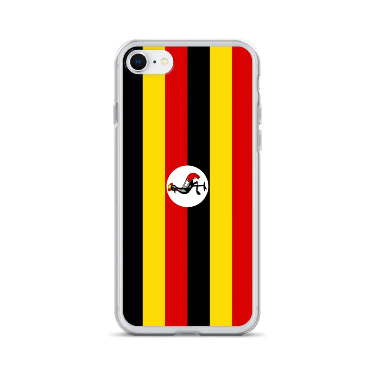 Coque iphone drapeau ouganda souple antichoc transparente