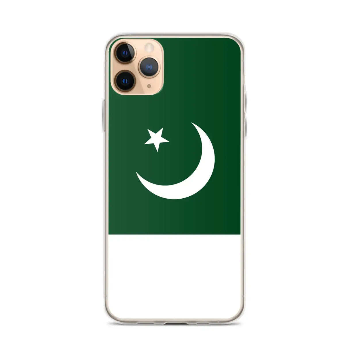 Coque iphone drapeau pakistan souple antichoc transparente
