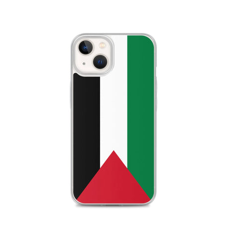 Coque iphone drapeau palestine souple antichoc transparente