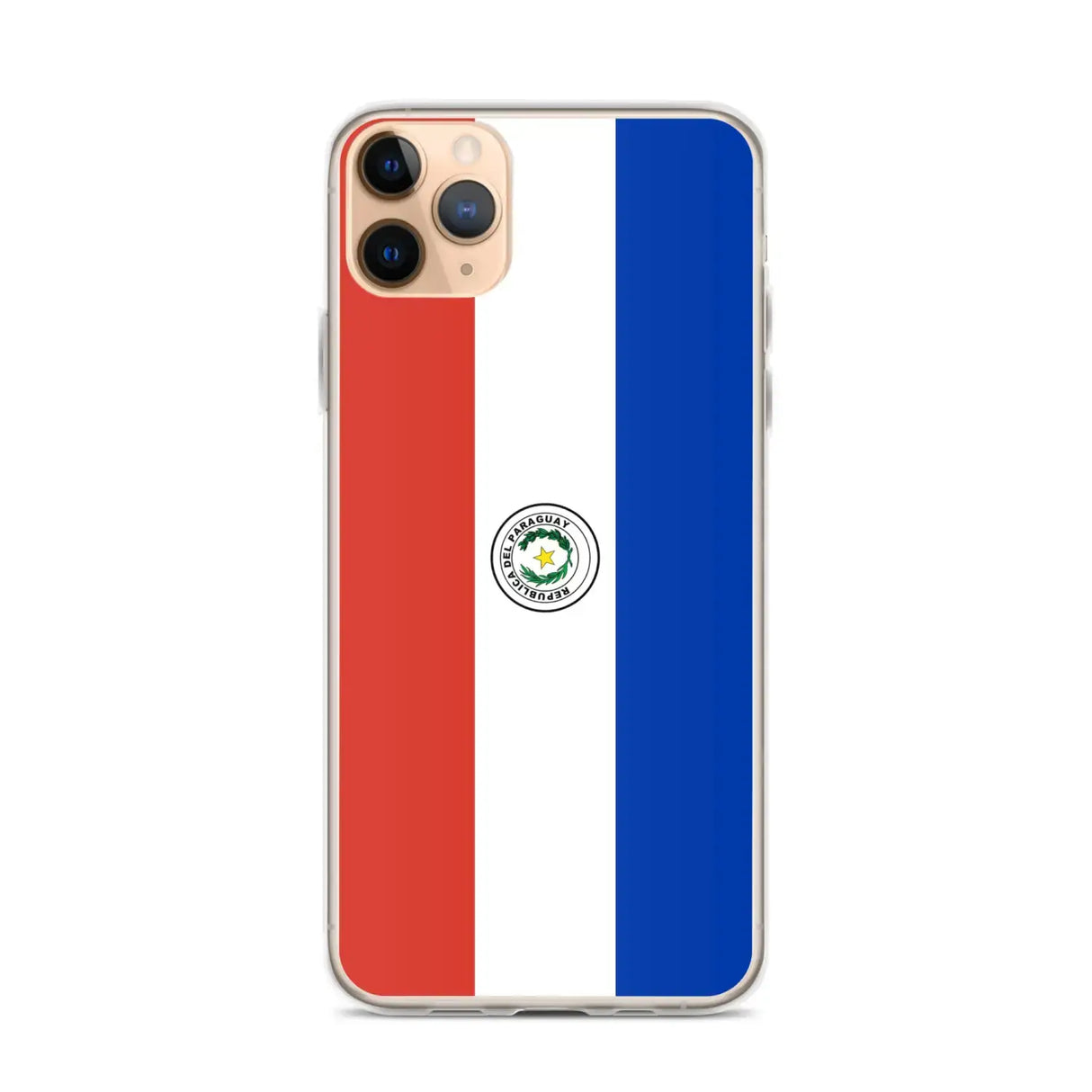 Coque iphone drapeau paraguay souple antichoc transparente