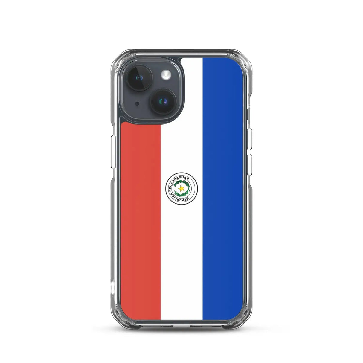 Coque iphone drapeau paraguay souple antichoc transparente