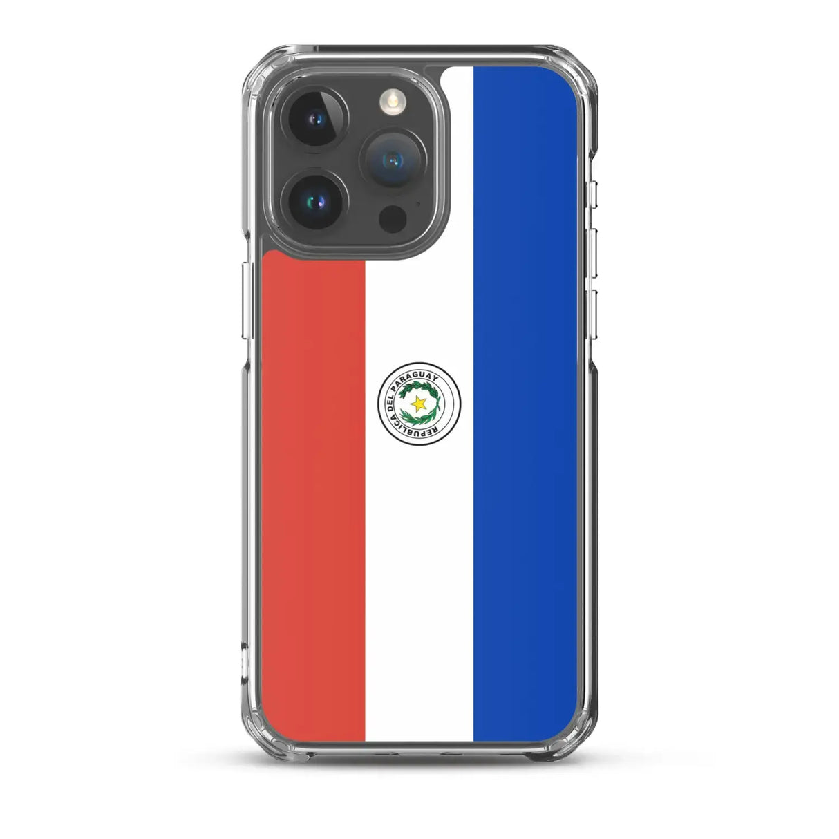 Coque iphone drapeau paraguay souple antichoc transparente