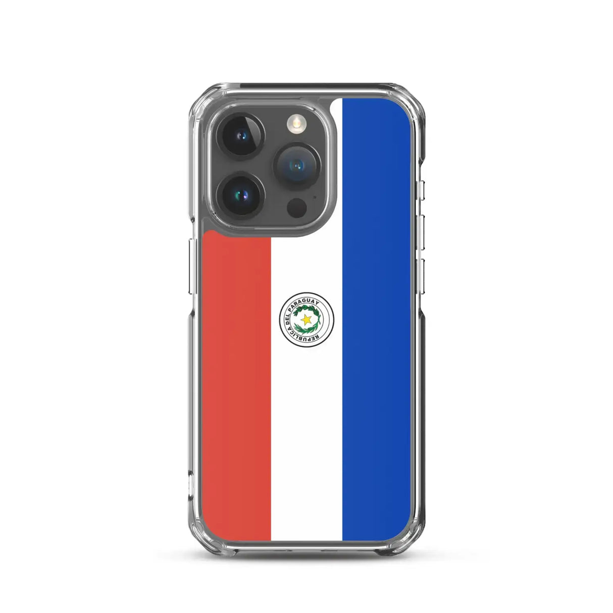 Coque iphone drapeau paraguay souple antichoc transparente