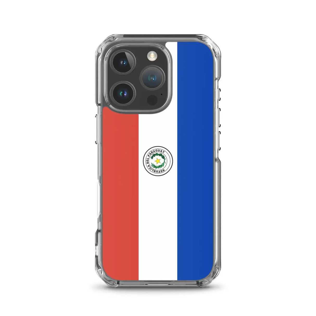 Coque iphone drapeau paraguay souple antichoc transparente