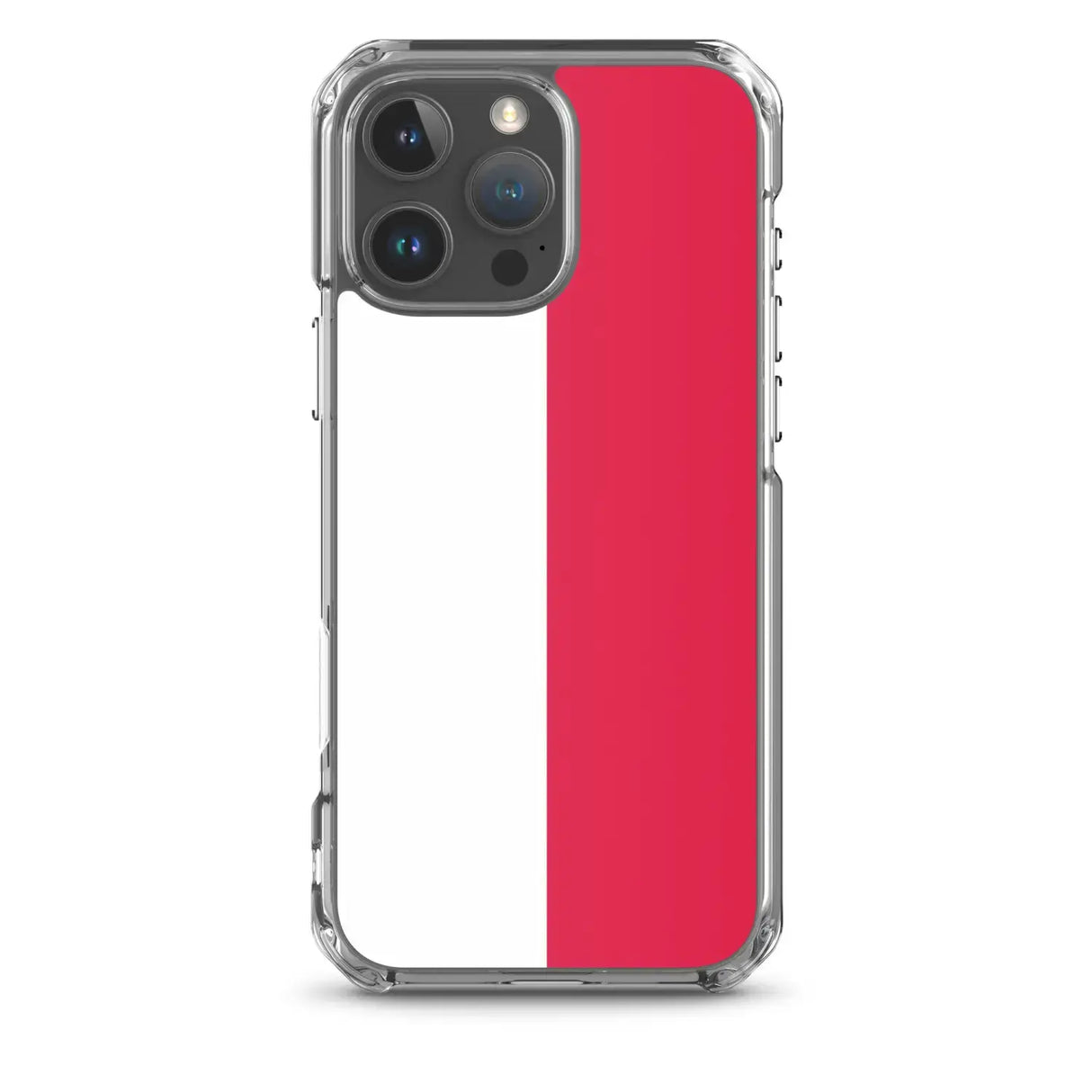 Coque iphone drapeau pologne souple antichoc transparente