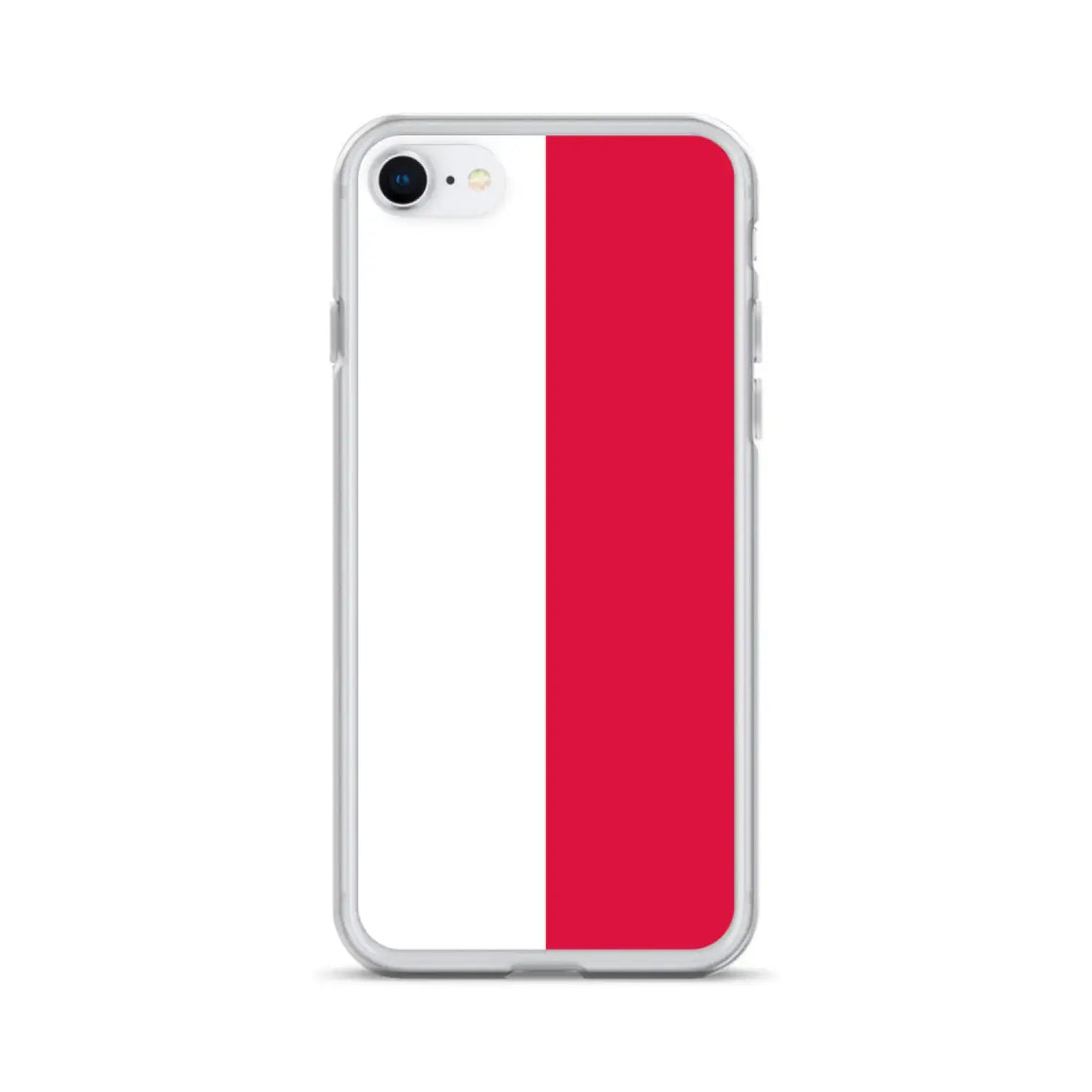 Coque iphone drapeau pologne souple antichoc transparente