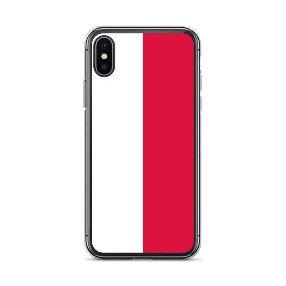 Coque iphone drapeau pologne souple antichoc transparente