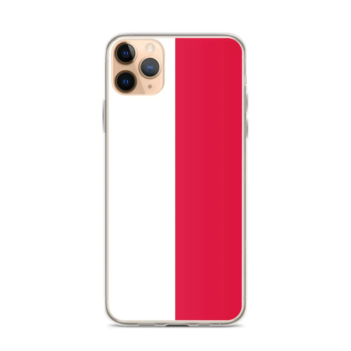 Coque iphone drapeau pologne souple antichoc transparente