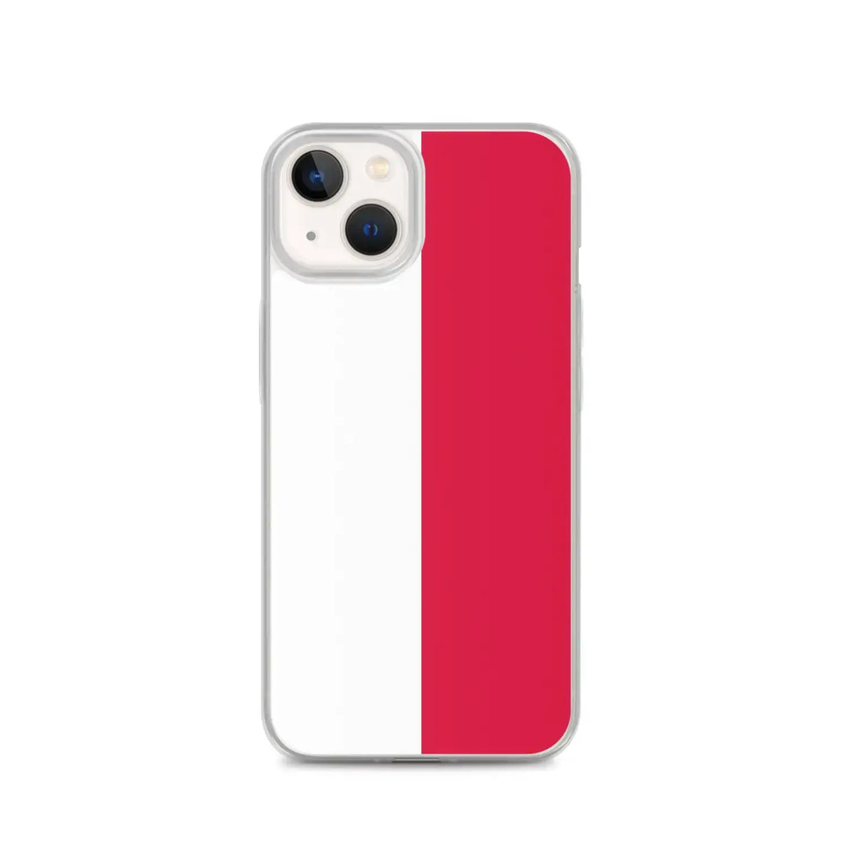 Coque iphone drapeau pologne souple antichoc transparente