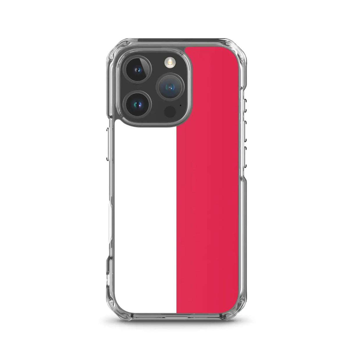 Coque iphone drapeau pologne souple antichoc transparente