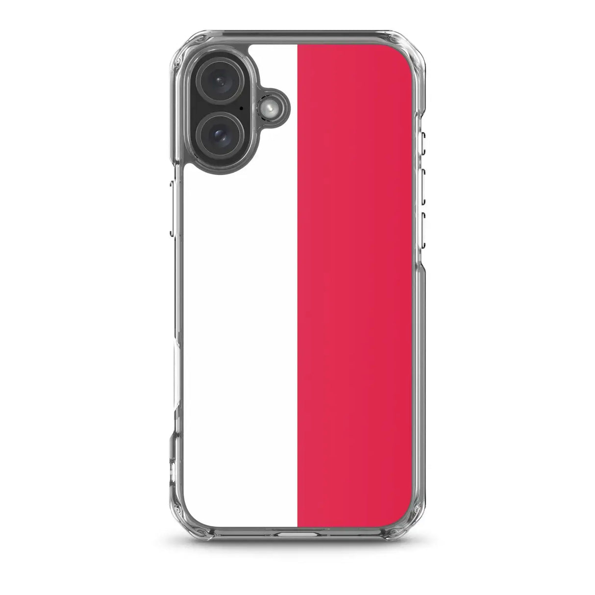 Coque iphone drapeau pologne souple antichoc transparente