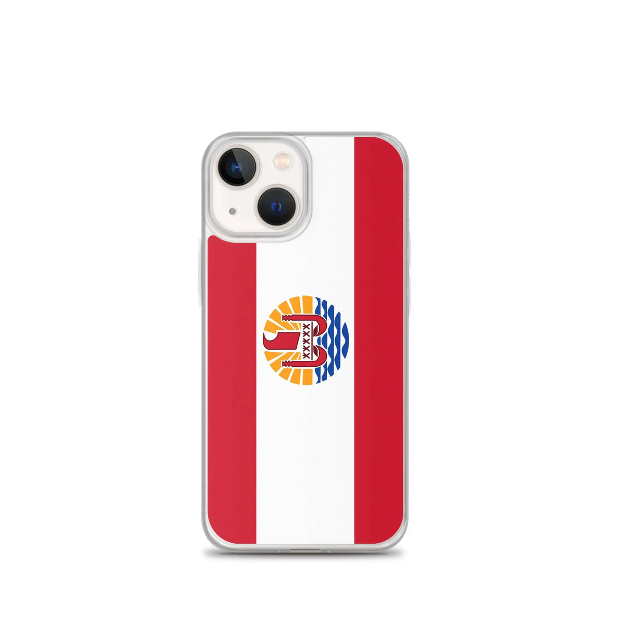 Coque iphone drapeau polynésie française souple antichoc