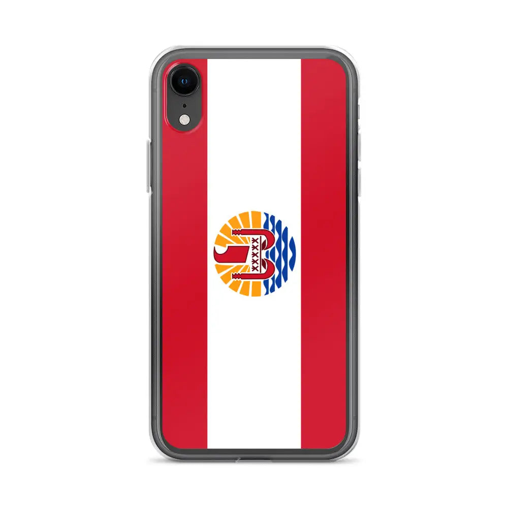 Coque iphone drapeau polynésie française souple antichoc
