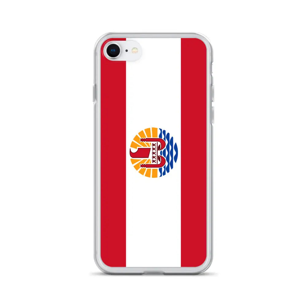 Coque iphone drapeau polynésie française souple antichoc