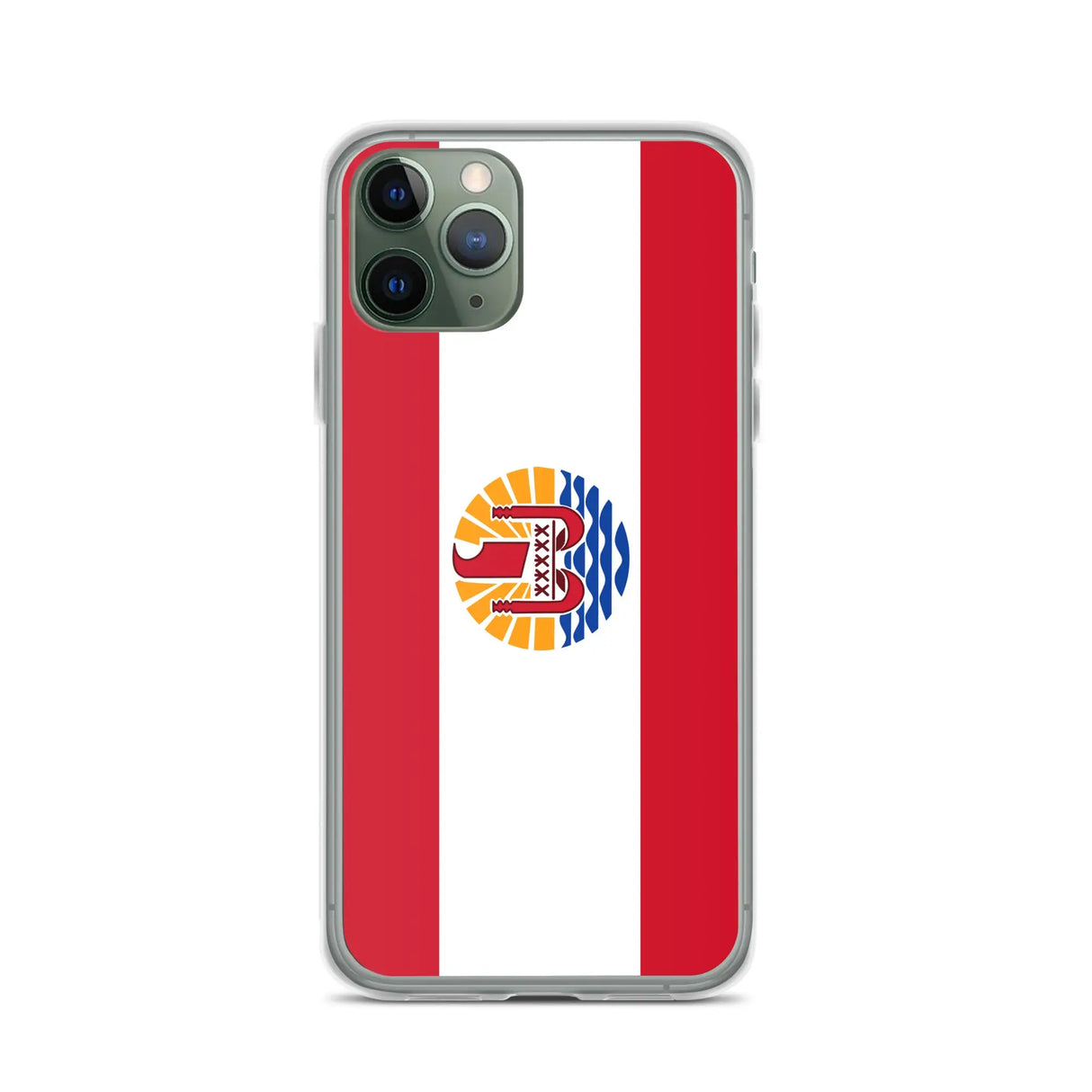 Coque iphone drapeau polynésie française souple antichoc