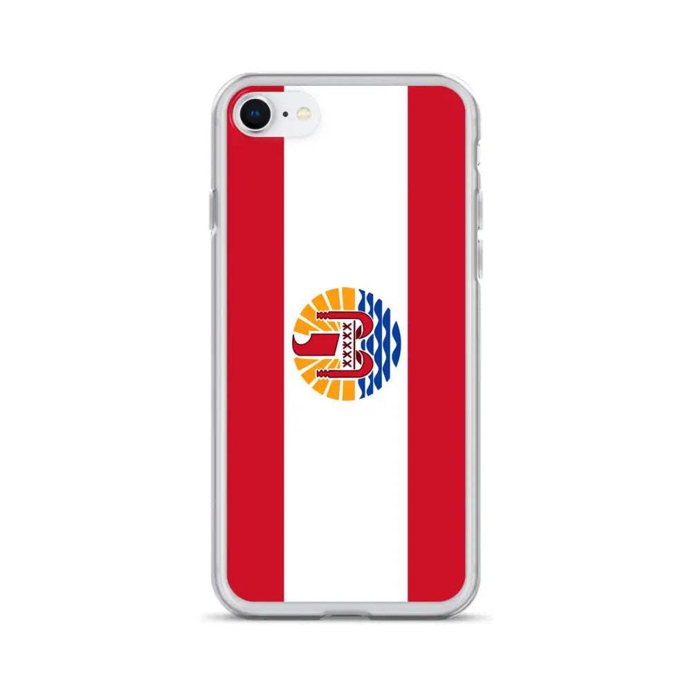 Coque iphone drapeau polynésie française souple antichoc