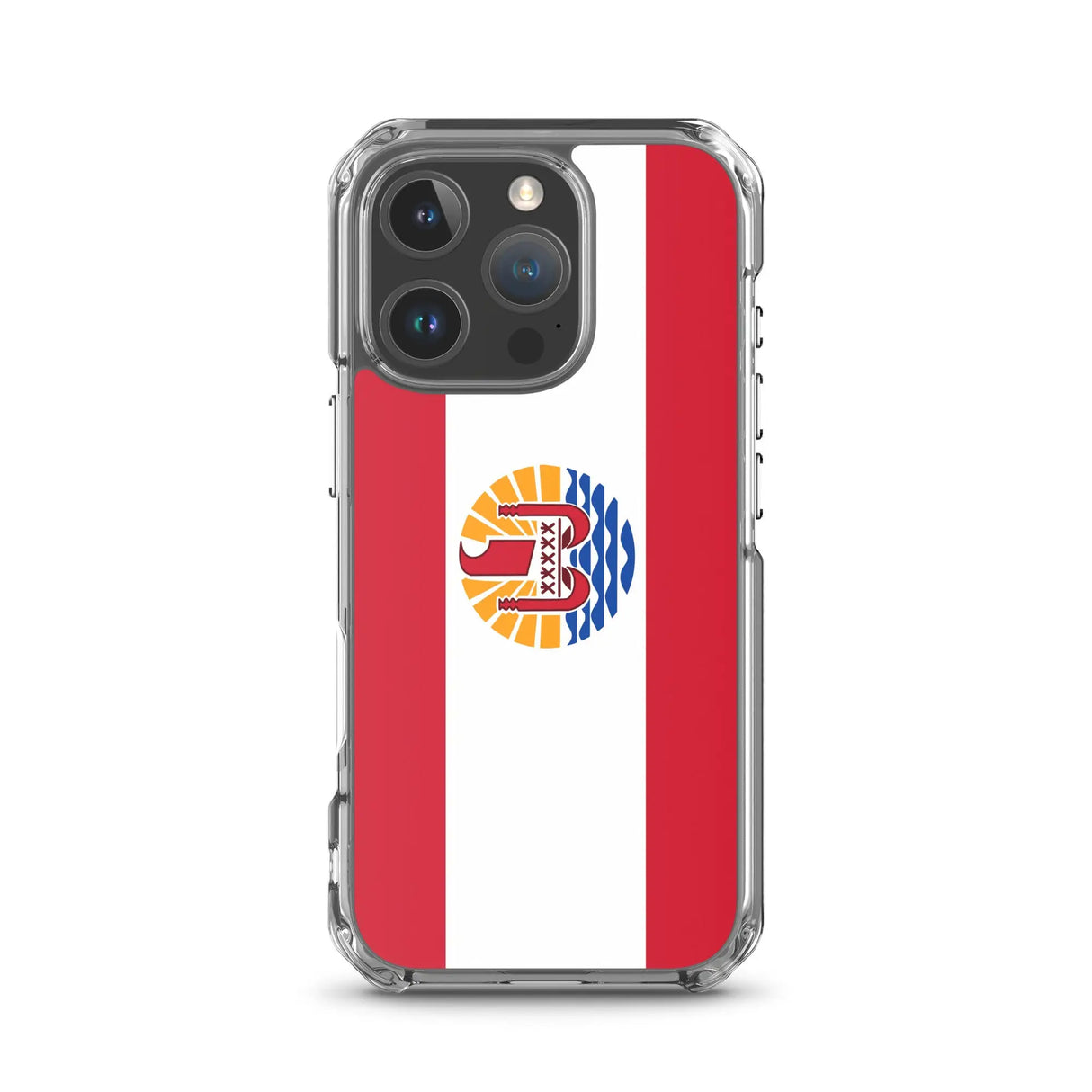 Coque iphone drapeau polynésie française souple antichoc