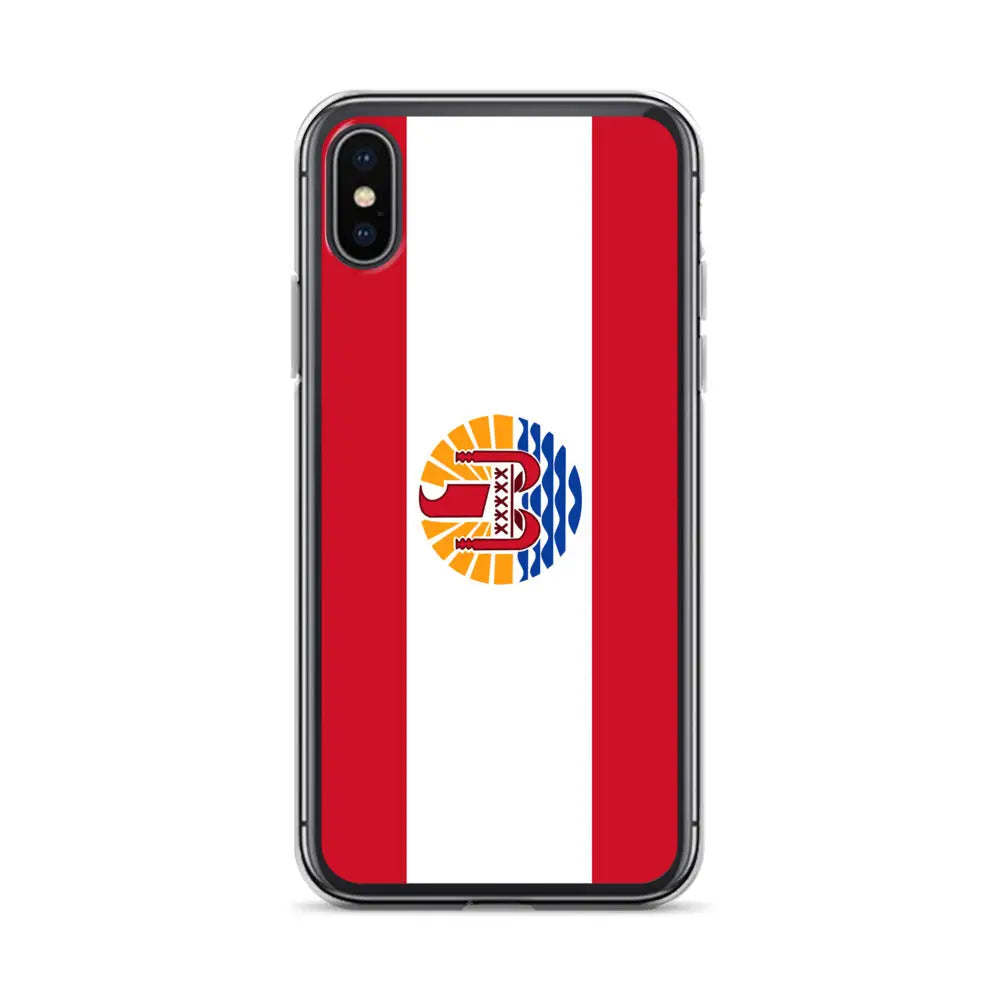 Coque iphone drapeau polynésie française souple antichoc