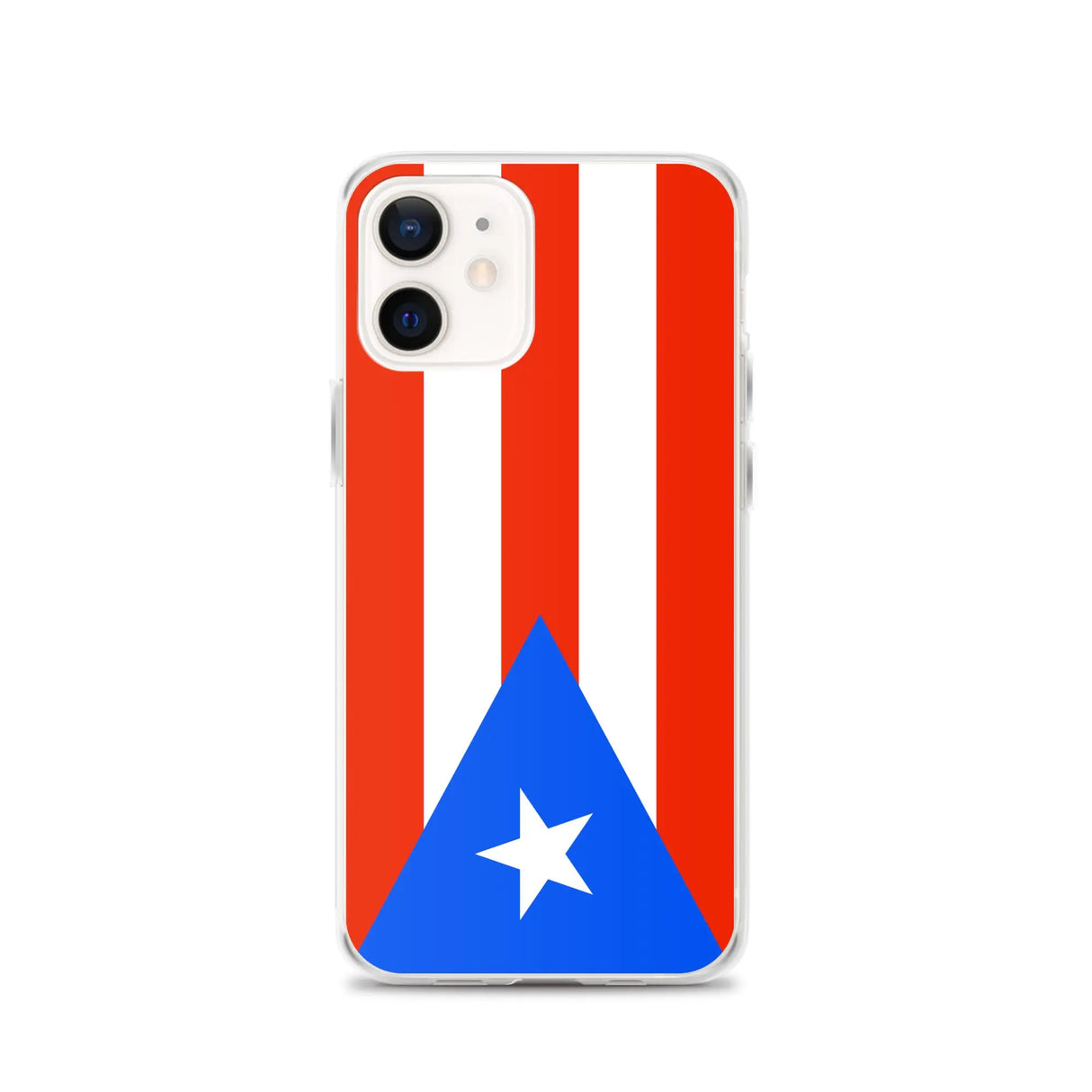 Coque iphone drapeau porto rico souple antichoc transparente