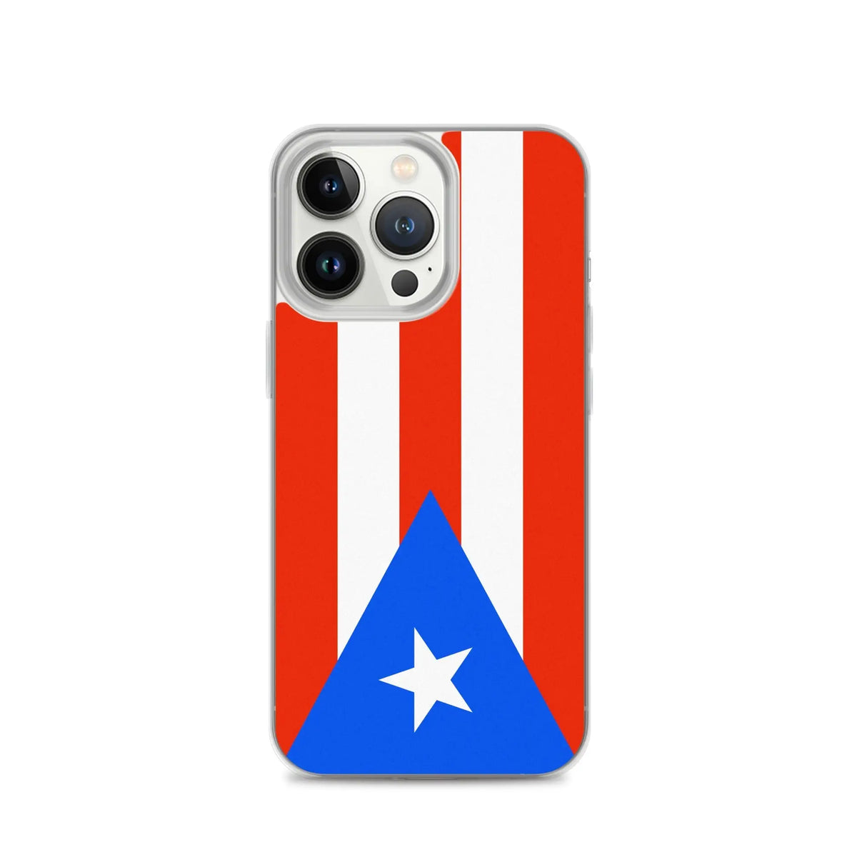 Coque iphone drapeau porto rico souple antichoc transparente