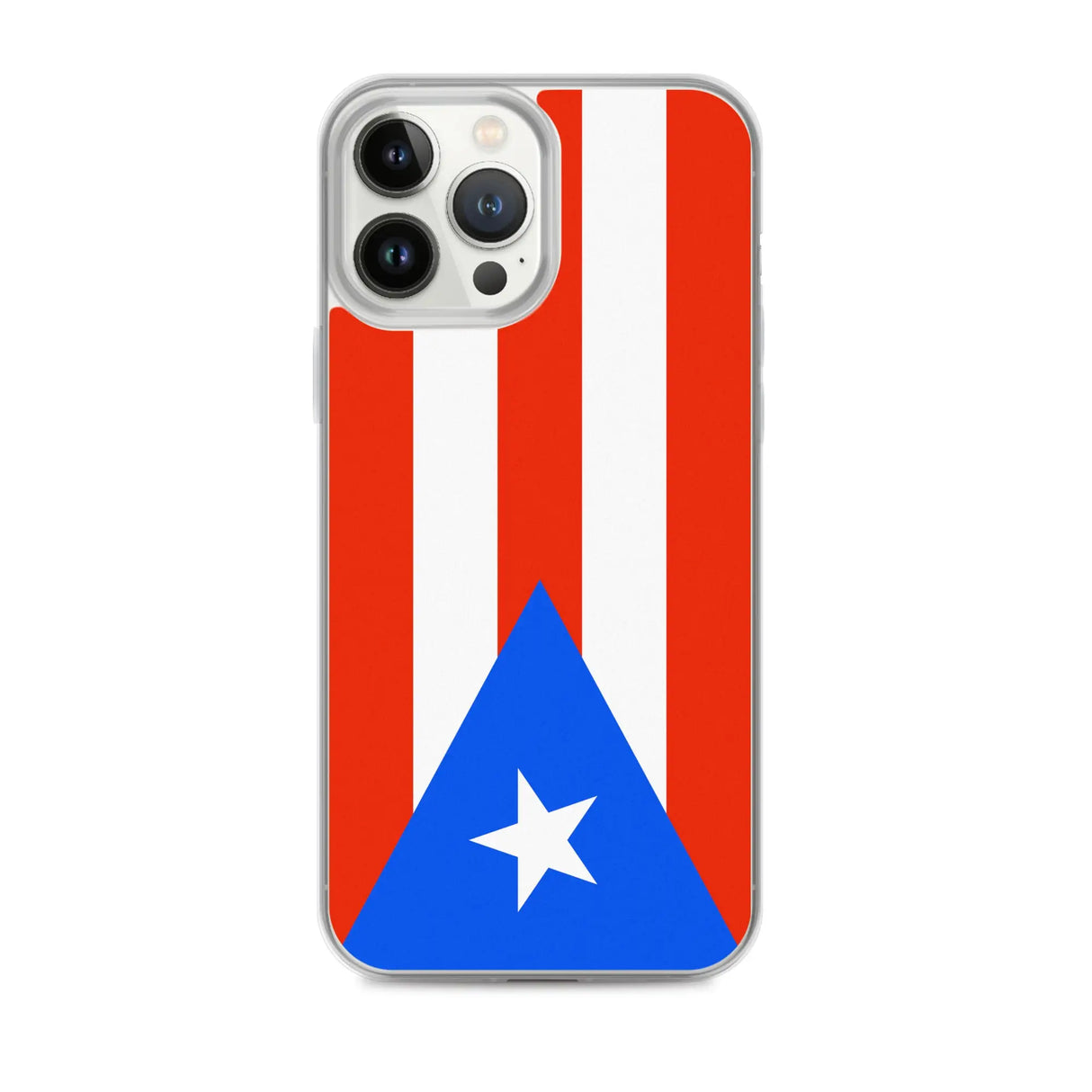 Coque iphone drapeau porto rico souple antichoc transparente